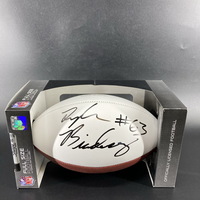 NFL - Cowboys Tyler Biadasz Signed Panel Ball with Pro Bowl Logo