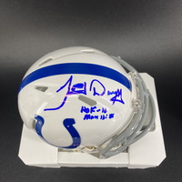 HOF - Colts Tony Dungy Signed Mini Helmet with HOF 16 Inscription