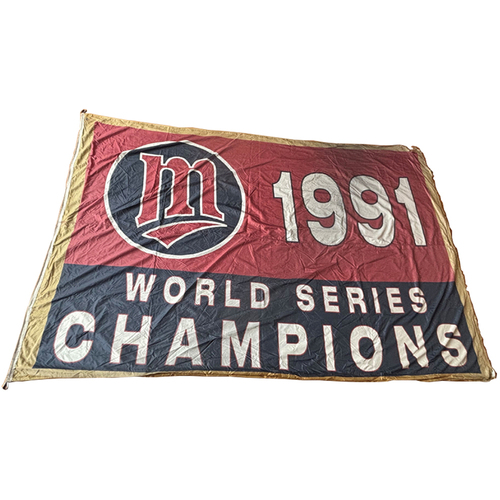 Lot Detail - 1965 LA DODGERS Vs MINNESOTA TWINS WORLD SERIES FULL SIZE PENNANT