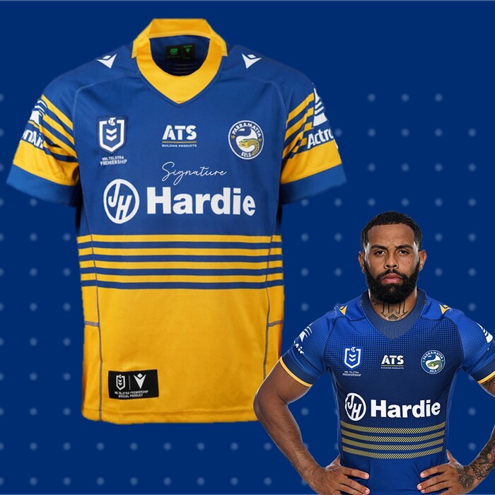 Josh Addo-Carr #5 2025 Parramatta Eels Signed Heritage Jersey
