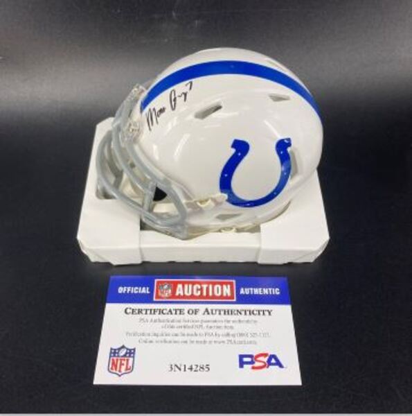 Colts - Matt Gay Signed Mini Helmet