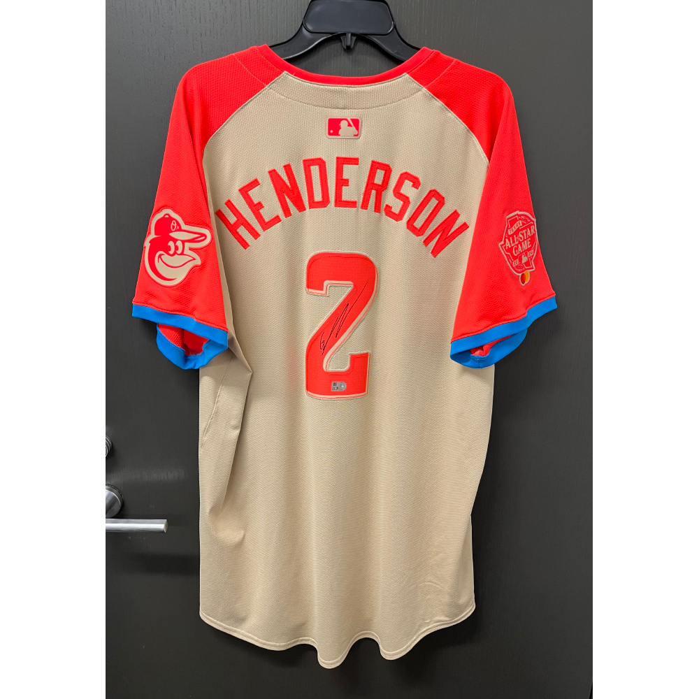 か*ろ様 【SALE】MLB ガナー・ヘンダーソン直筆サイン入りユニホームオリオ Gunnar Henderson 2024 Major League Baseball All-Star Game