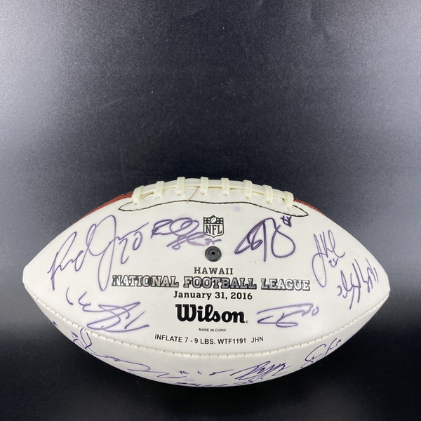 NFL - Multi Sign Pro Bowl Panel Ball Signed By Over 25 Players including...