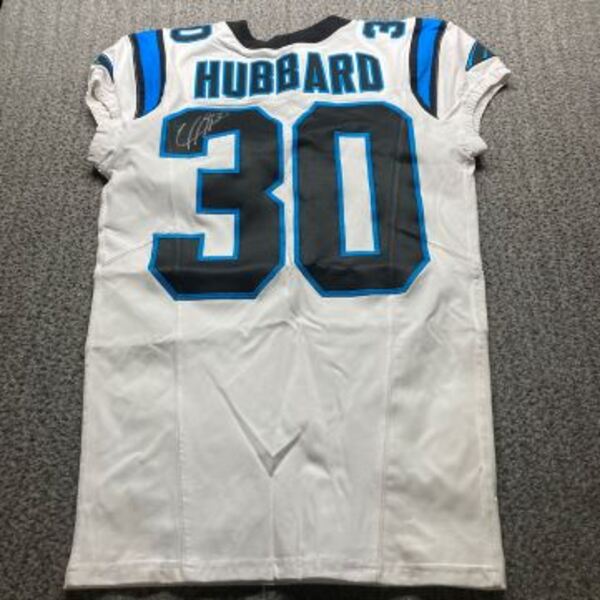 Crucial Catch - Panthers Chubba Hubbard Signed Game Issued Jersey Size 40