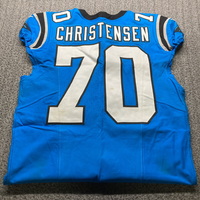 International Series - Panthers Brady Christensen Game Used Jersey (11/1...