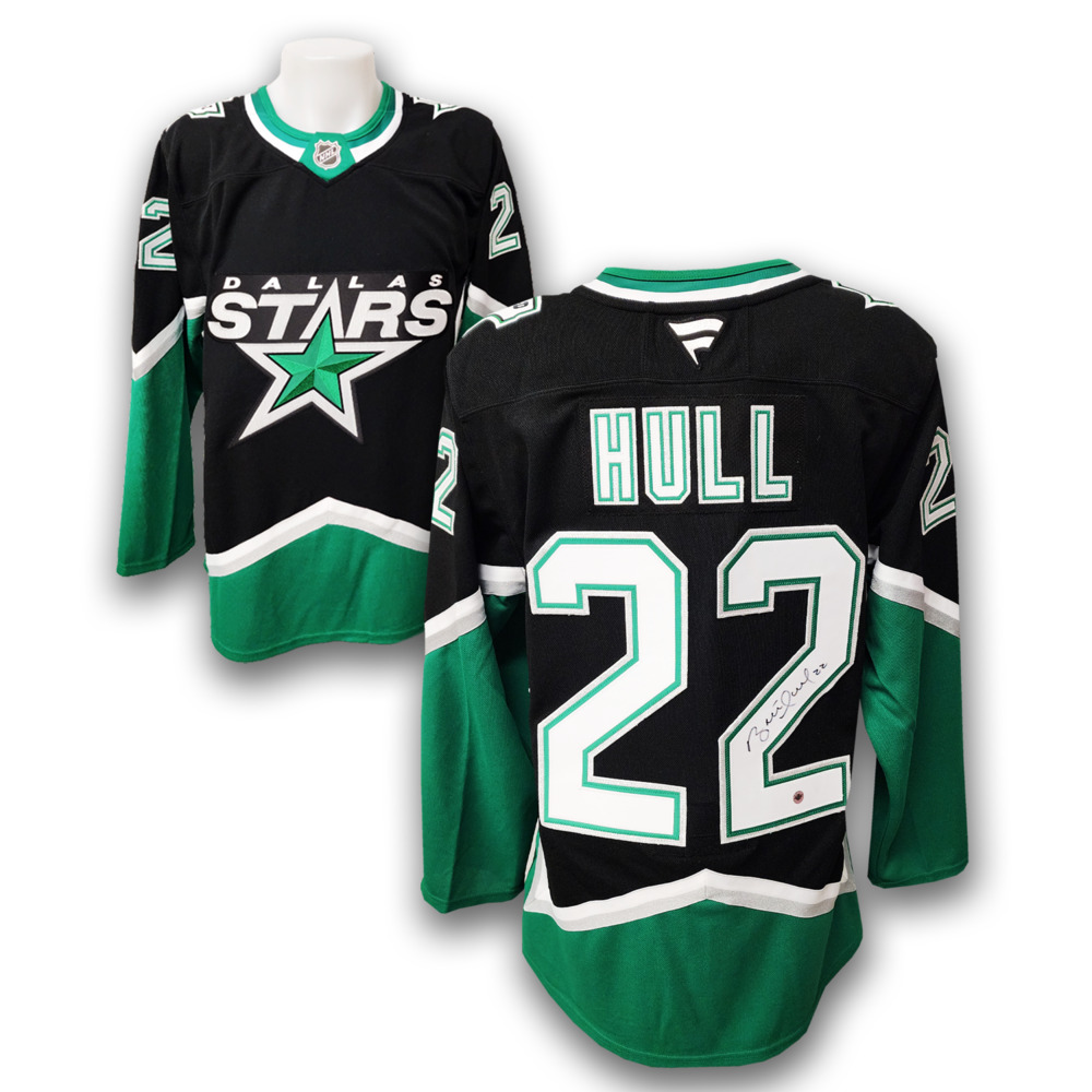 Brett Hull Autographed Dallas Stars Alternate Fanatics Premium Jersey