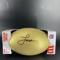 NFL - Colts Laitu Latu Signed Gold Composite Football