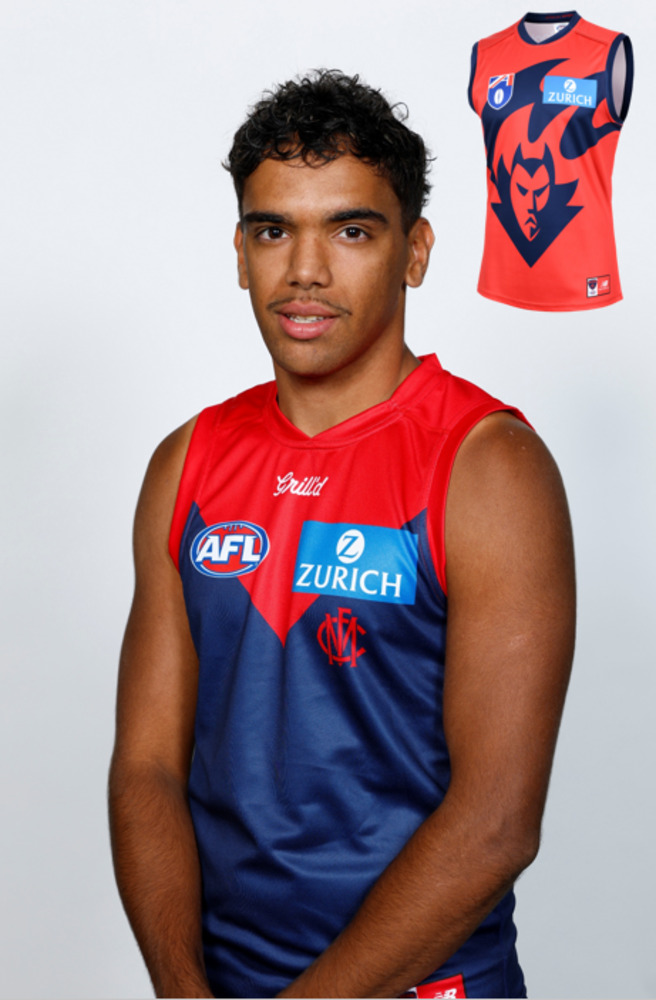 2025 Melbourne Demons Red Flamehead Guernsey - Ricky Mentha #39