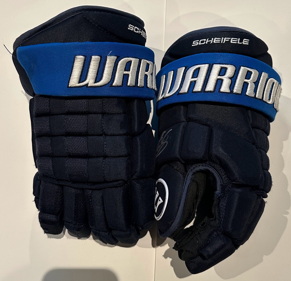 #55 Mark Scheifele Game Used Gloves - Winnipeg Jets