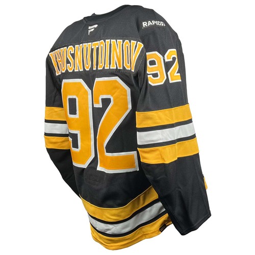 Photo of Game-Used 2025-2026 Season Home Hockey Jersey - Chara Jersey Retirement Night - Marat Khusnutdinov