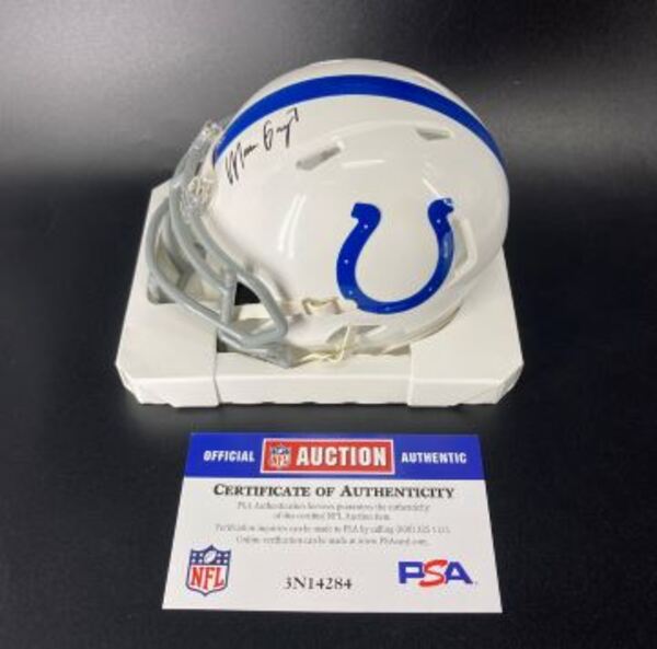 Colts - Matt Gay Signed Mini Helmet
