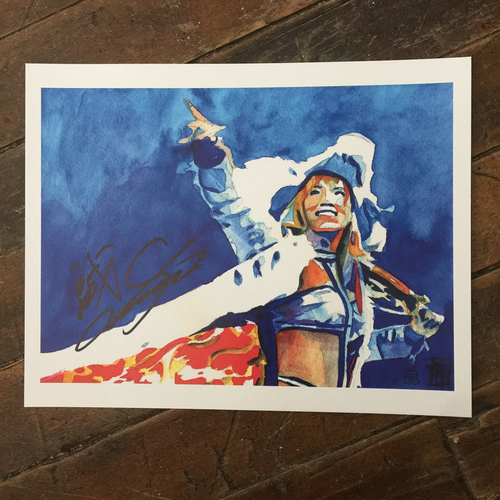 Kairi Sane SIGNED 11 x 14 Rob Schamberger Print