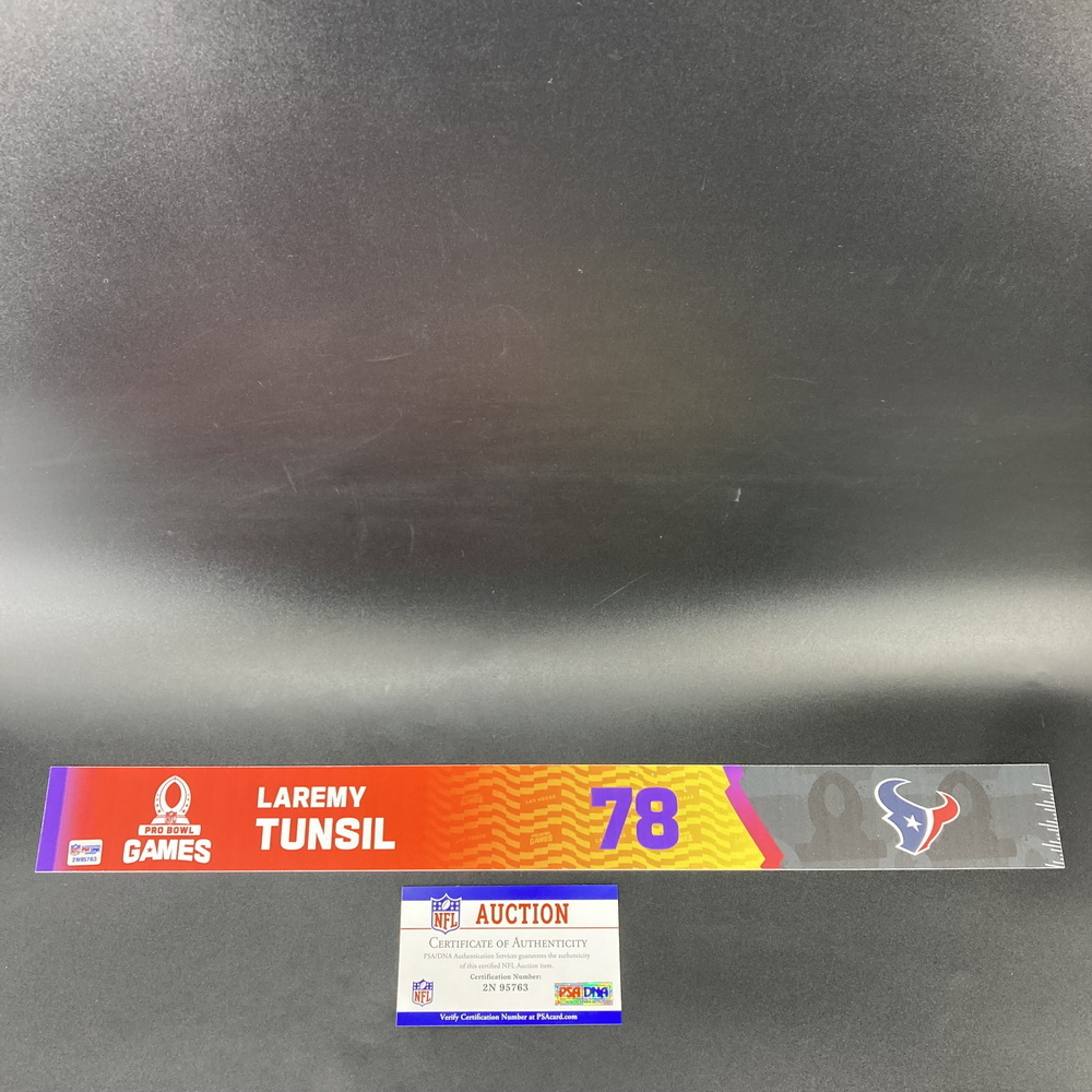 NFL - Texans Laremy Tunsil 2023 Pro Bowl Games Nameplate Special Edition 1 of 3