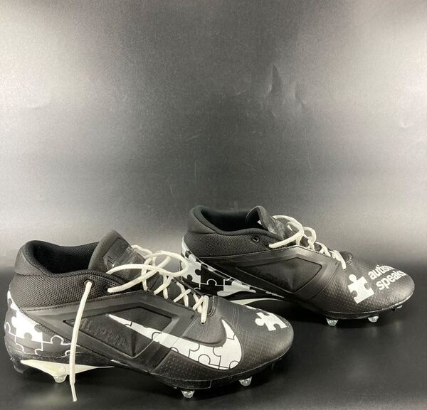 MCMC - Packers Aaron Banks Custom Cleats 2025 Season Size 15 Proceeds Be...