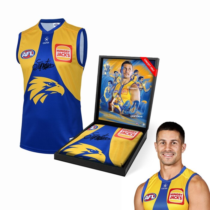 Photo of Liam Duggan 200th WCE Games Match-Worn Guernsey