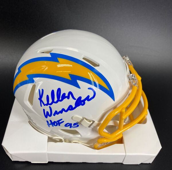 HOF - Chargers Kellen Winslow Signed Mini Helmet