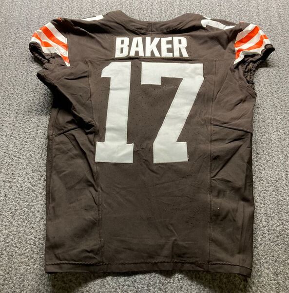 London Games - Browns Jerome Baker Game Worn Jersey (10/05/2025) Size 42...