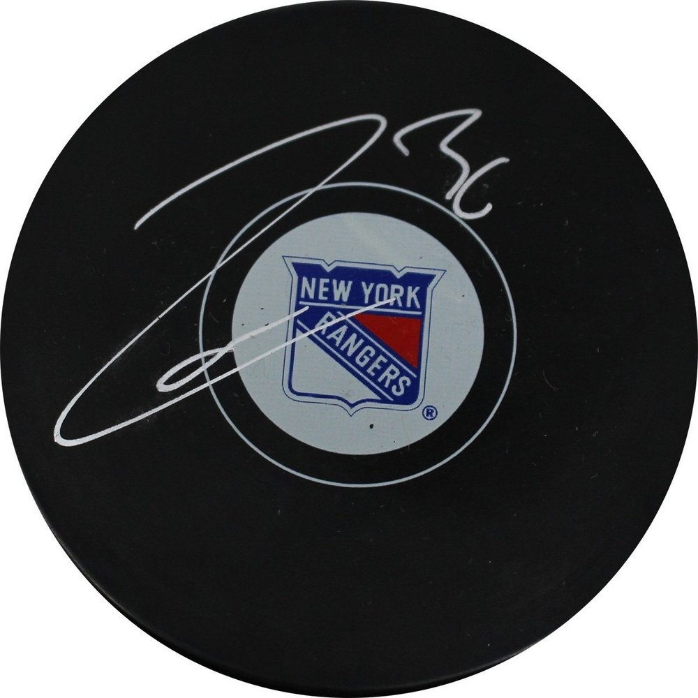Mats Zuccarello Signed Rangers Puck NHL Auctions