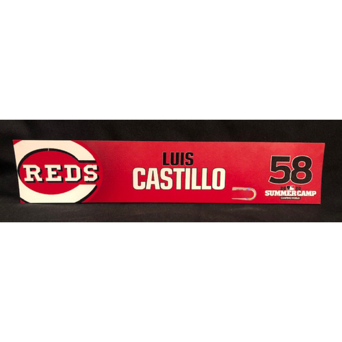Luis Castillo -- 2020 Sumer Camp Locker Tag -- Team-Issued
