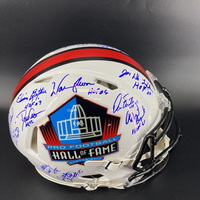 HOF - Multi Signed Authentic HOF Speed Helmet Signed by over 12 players ...
