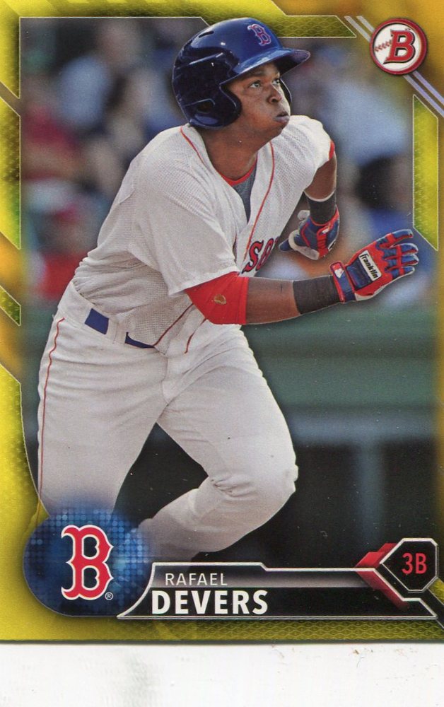 2016 Bowman Prospects Yellow #BP109 Rafael Devers