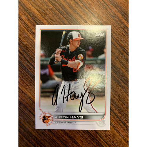Austin Hays Baseball Card Autographed Baltimore Orioles Auctions