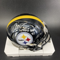 HOF - Steelers Alan Faneca Signed Mini Helmet with HOF 21 Inscription
