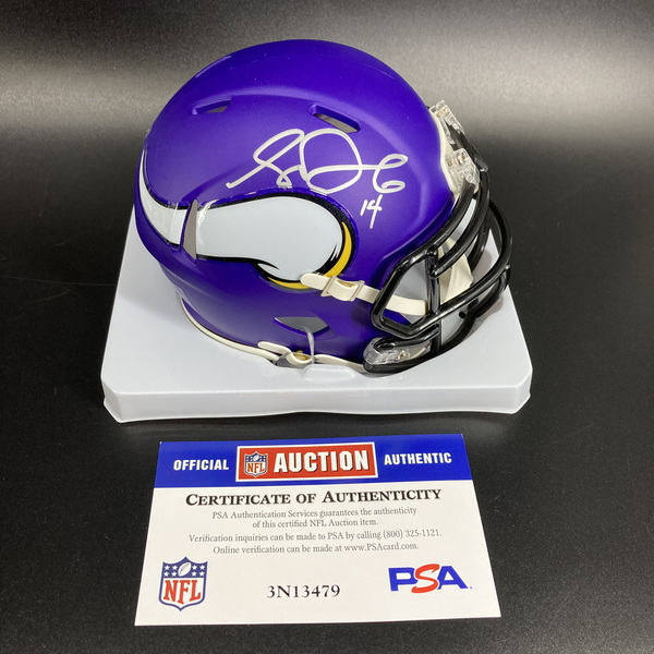 NFL - Vikings Sam Darnold Signed Mini Helmet