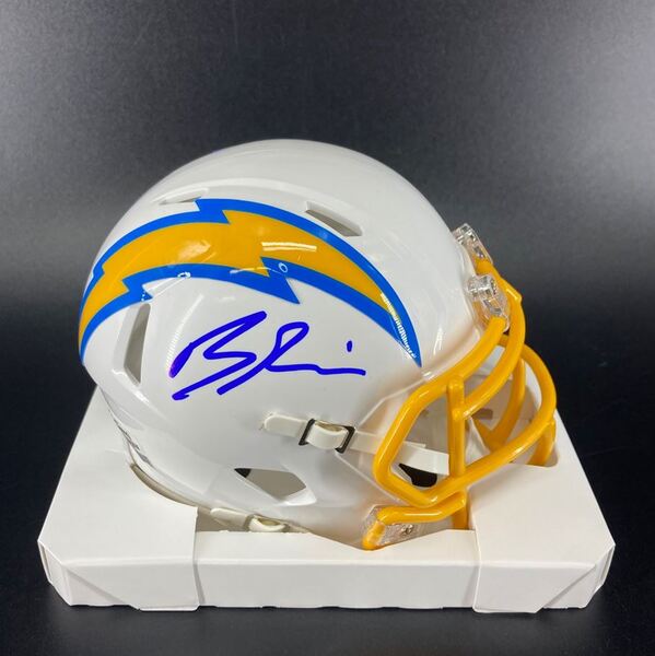 NFL - Chargers Brenden Rice Signed Mini Helmet