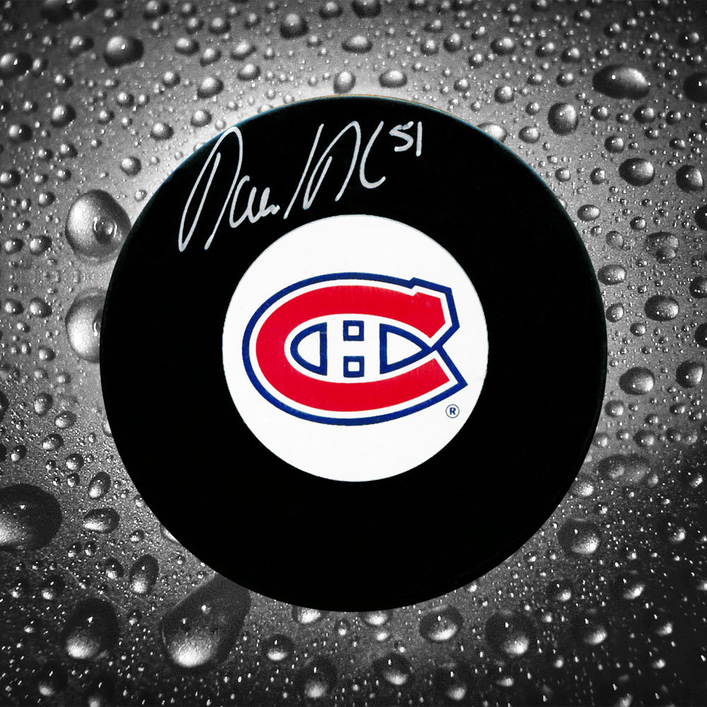 David Desharnais Montreal Canadiens Autographed Puck