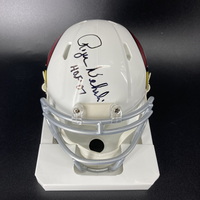 HOF - Cardinals Roger Wehrli Signed Mini Helmet with HOF 07 Inscription