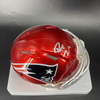 NFL - Patriots Drake Maye Signed Mini Helmet