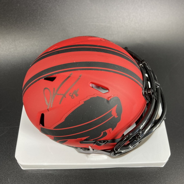Bills - Dawson Knox Signed Rave Mini Helmet