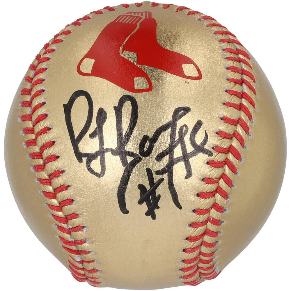 Ray Bourque Boston Bruins Autographed Boston Red Sox Gold Baseball 