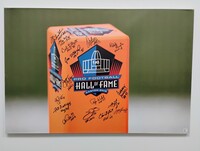HOF - Multi Signed 24x36 Hall Of Fame Canvas Print Signed by Emmitt Smit...