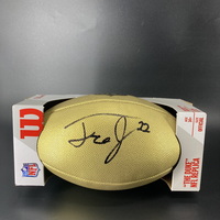 NFL - Jets Tre Jenkins Signed Gold Composite Football