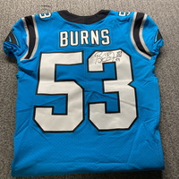 NFL - Panthers Brian Burns Signed Authentic Jersey Size 40