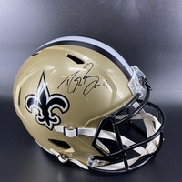 NFL - Saints Drew Brees Signed Replica Helmet