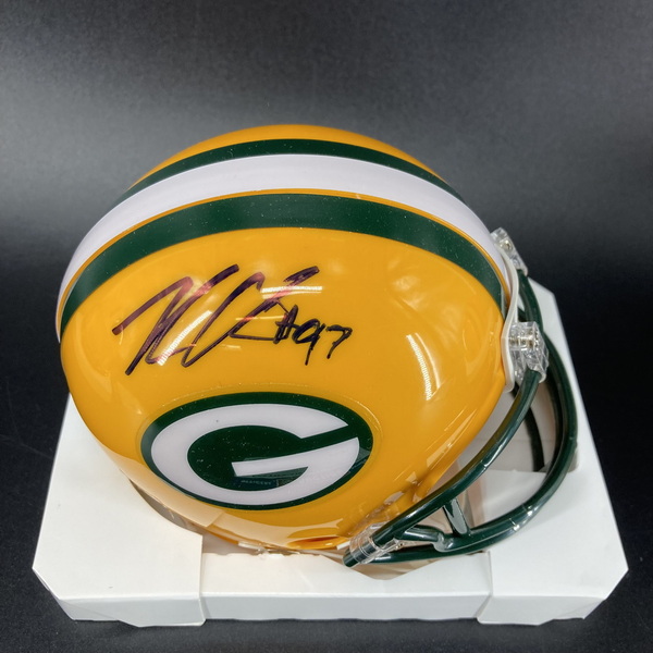 NFL - Packers Kenny Clark Signed Mini Helmet