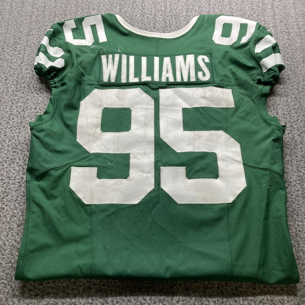 STS - Jets Quinnen Williams Game Worn Jersey (11/17/2024) Size 44 With C...