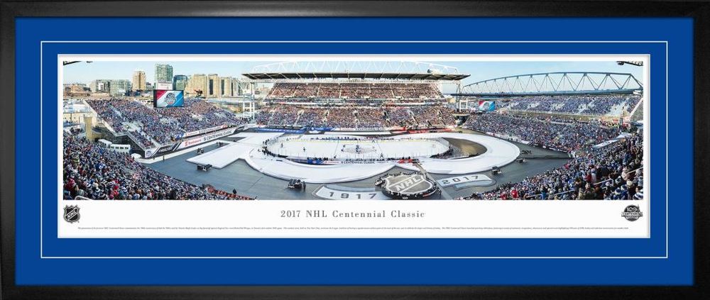 Centennial Game Framed Panorama 2017 Leafs vs Red Wings