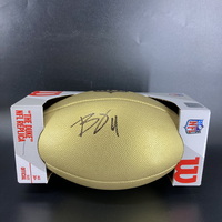 NFL - Jaguars  Brian Thomas  Signed Gold Composite Football