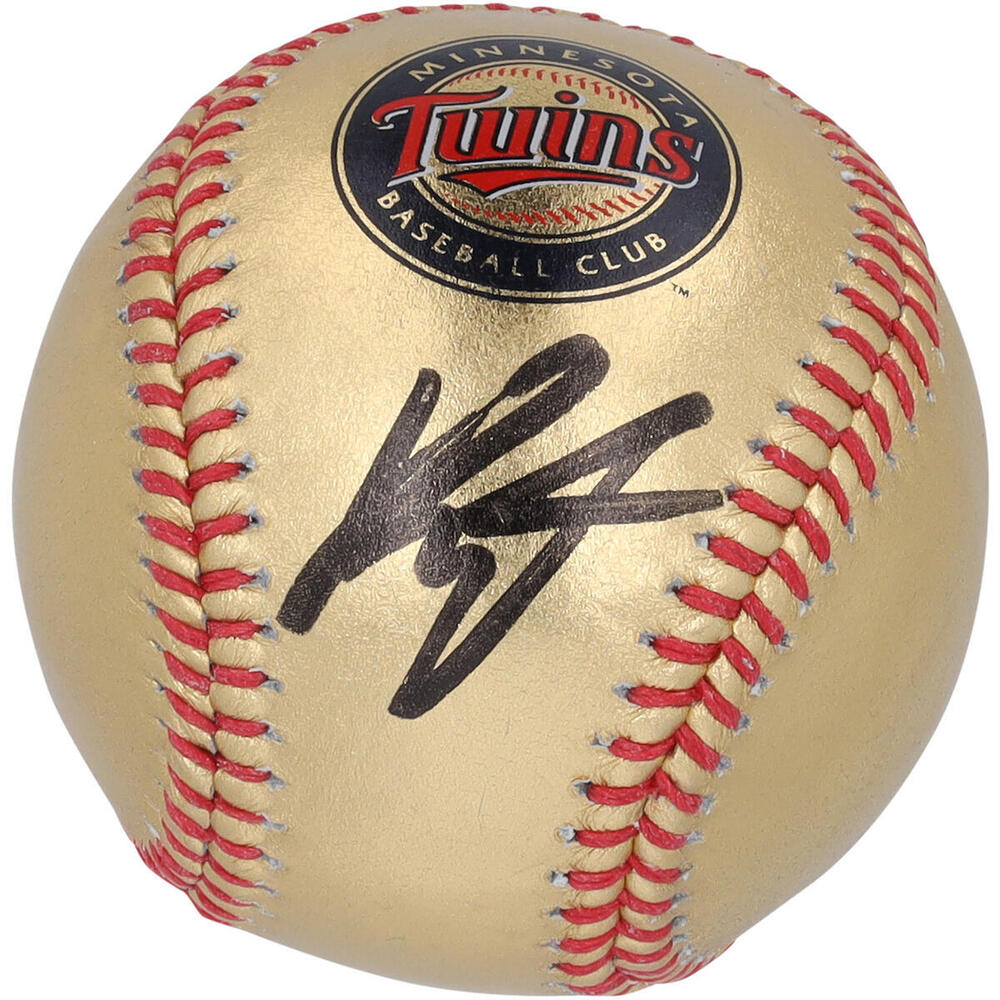 Kirill Kaprizov Minnesota Wild Autographed Minnesota Twins Gold Baseball 