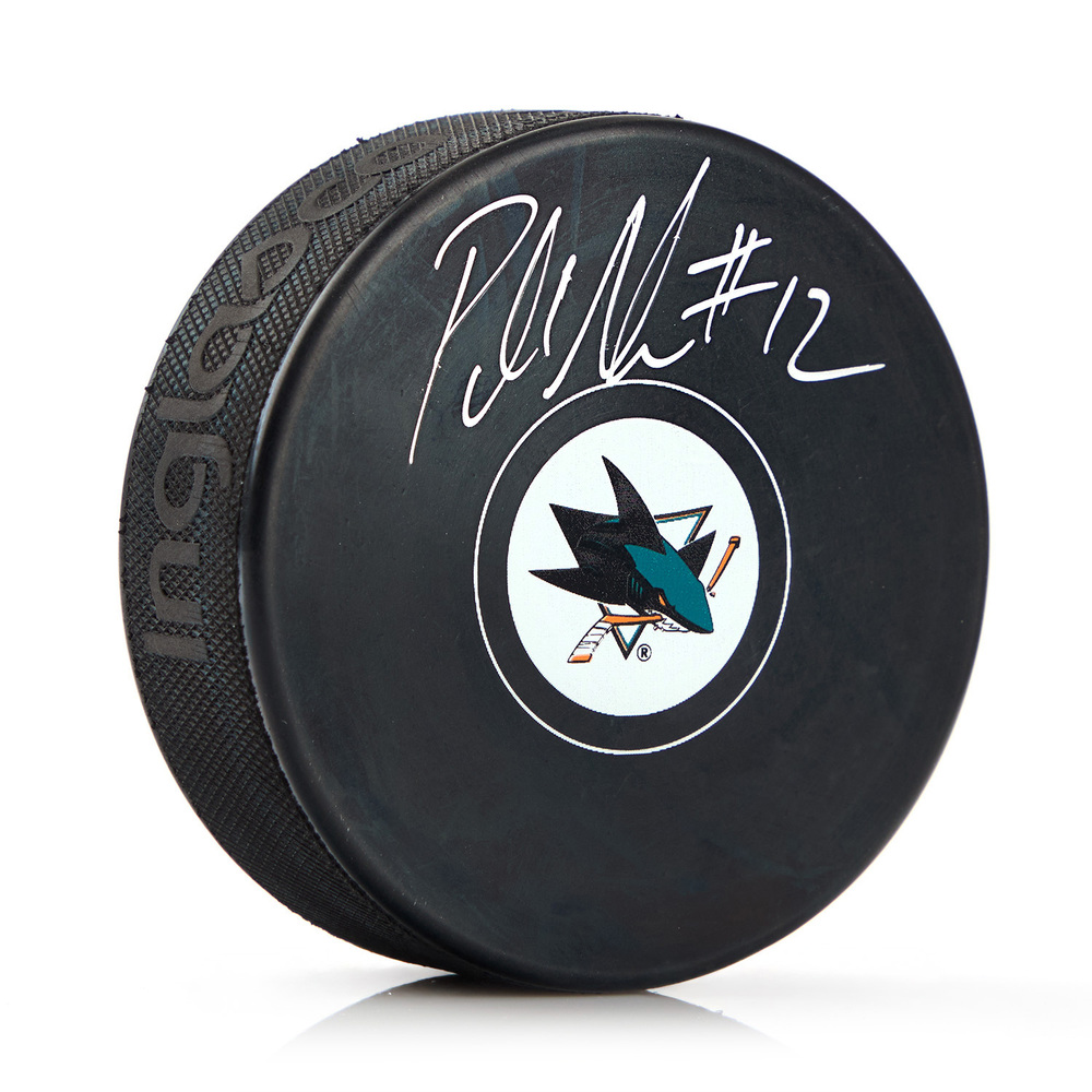 Patrick Marleau Autographed San Jose Sharks Hockey Puck