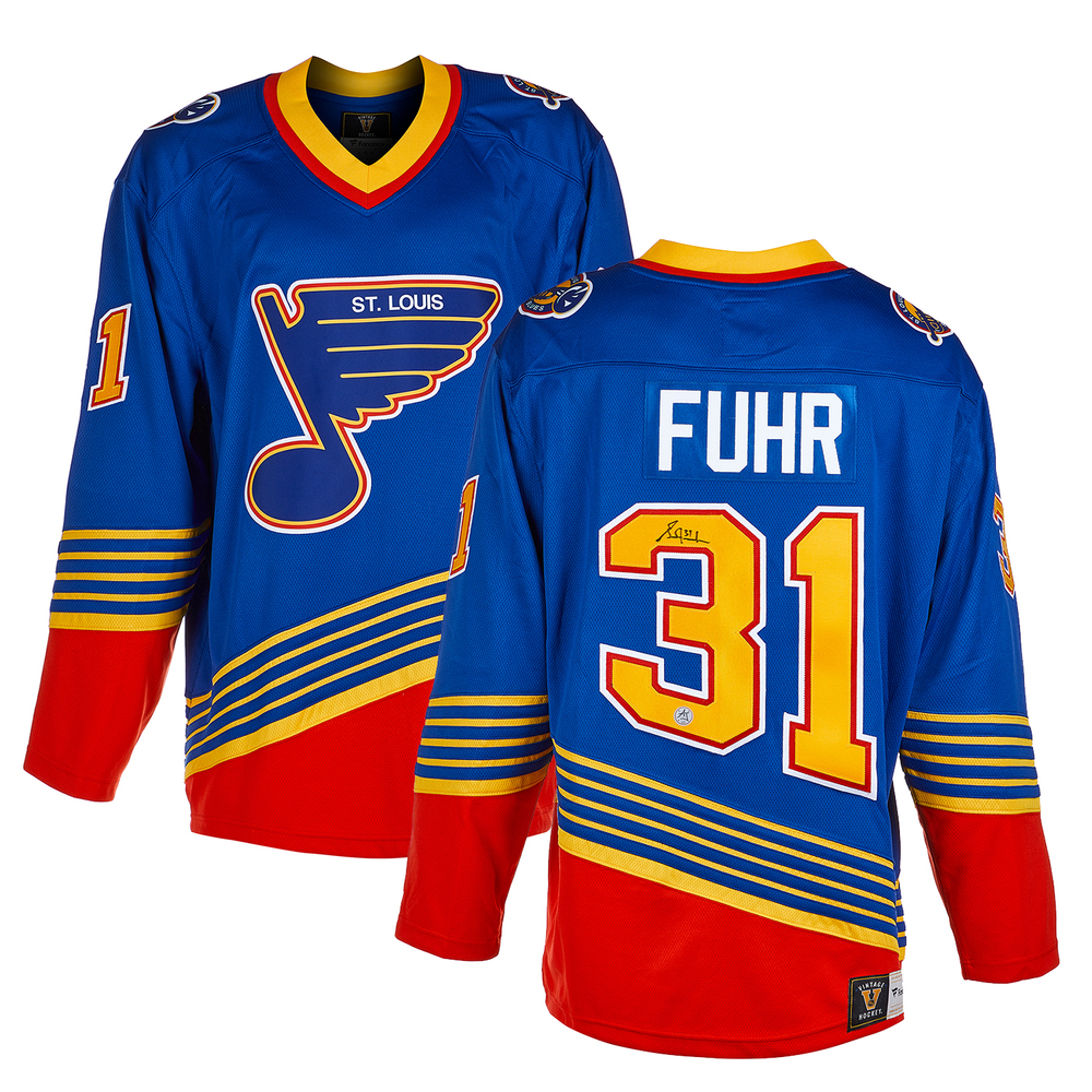 Grant Fuhr Signed St Louis Blues Fanatics Breakaway Jersey