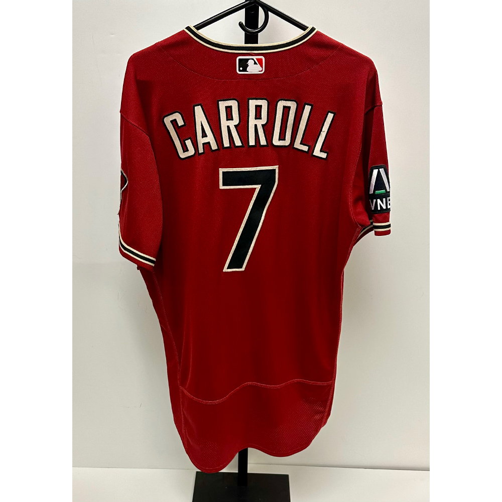 2023 Game Used Corbin Carroll Red Alternate Jersey - Used in