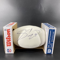 Panthers - Shaq Thompson Signed Panell Ball With Panthers Logo