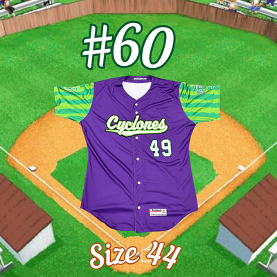 #60 GAME ISSUED Backyard Baseball Jersey (Size 44)