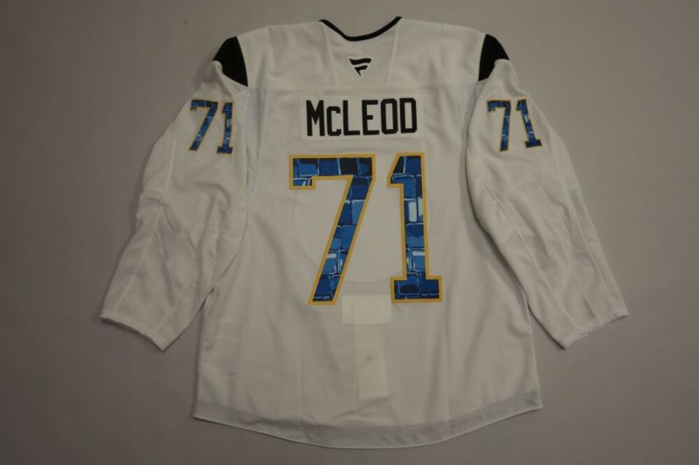Ryan McLeod 2025-26 Buffalo Sabres Pride Night Jersey