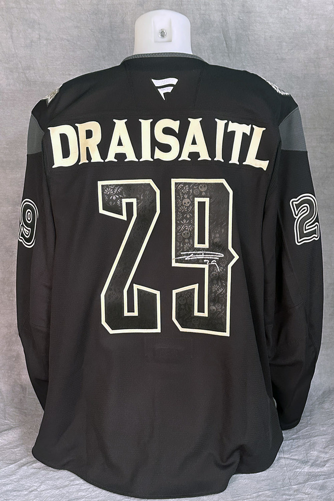 Leon Draisaitl #29 - Autographed 2025-26 Edmonton Oilers Dia de los Muertos (Day of the Dead) Ltd Edition Fanatics Practice Jersey (Autographed Only / Not Worn)